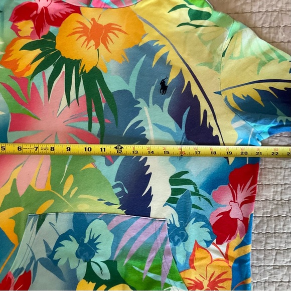 Polo Ralph Lauren Floral Print Hoodie Mens size Small - Picture 7 of 10